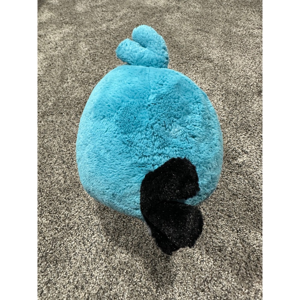 Angry Birds Blue Bird Jay Jake Jim Plush Stuffed Animal Toy Blue Round - Picture 4 of 5